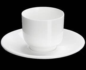 Чашка чайная без ручки 150мл с блюдцем Wilmax WL-993021/АВ /6/72/