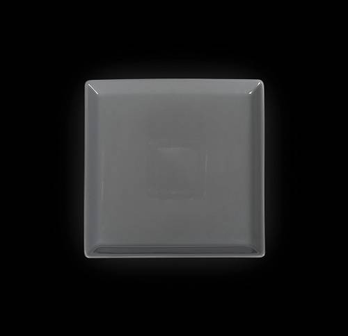 В. Тарелка квадратная 240х240мм Corone Colore серый LQ-SK0059-431C  фк662/3