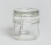 Банка для подачи с бугельным замком 250 мл стеклянная крышка 56972 /24/