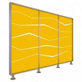 Перегородка 3-х секционная стандарт Zigzag (Зигзаг) без подсветки 1900х150х1650 мм Перегородка 3-х секционная стандарт Zigzag (Зигзаг) без подсветки 1900х150х1650 мм