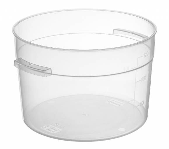 Контейнер для продуктов круглый 11,4л d=31 см h=21см, с мерной шкалой, прозрачный, п/п, б/к 76723