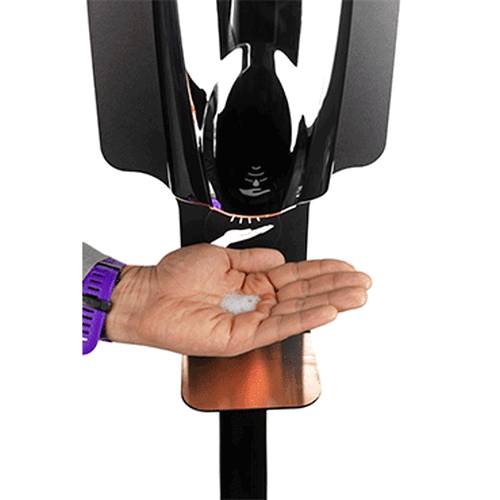 Стойка для гигиены рук, стационарный GP750824 (свободно устанавливаемый аппарат), черный/сталь