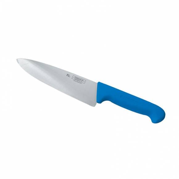 Шеф-нож PRO-Line 25 см, синяя пластиковая ручка, P.L. Proff Cuisine KB-3801-250-BL201-RE-PL