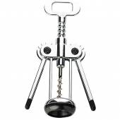 Штопор с рычагами сталь нерж. D=35,L=190,B=60мм серебрист.,черный Ghidini 210