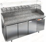 Стол холодильный для пиццы Hicold PZ3-111/GN камень (без витрины) Стол холодильный для пиццы Hicold PZ3-111/GN камень (без витрины)