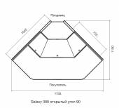 Витрина Dazzl Galaxy 080 Plug-in Открытый угол 90 вентилируемая среднетемпературная (без боковин) Витрина Dazzl Galaxy 080 Plug-in Открытый угол 90 вентилируемая среднетемпературная (без боковин)