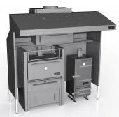 Комплекс Vesta 11. K3-M45-Vk (K3, печь-мангал M45, коптильня Vesta k) Комплекс Vesta 11. K3-M45-Vk (K3, печь-мангал M45, коптильня Vesta k)