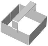 Форма-вырубка кондитерская Квадрат 90х90х40мм Спика