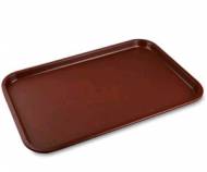 Поднос прямоугольный 51х38см прорезинен. коричневый MG 1520CTBr 45826