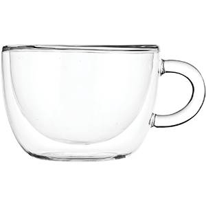 Чашка чайная 300мл двойные стенки ProHotel термост. стекло DC030