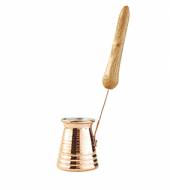 Турка Мисс 125мл медь D=6, H=6.5, L=17см ручка дерево CH 115  04140306 Турка Мисс 125мл медь D=6, H=6.5, L=17см ручка дерево CH 115  04140306