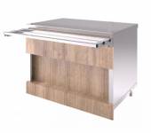 Прилавок нейтральный (стол пристенный) RN42AВP Refettorio Capital ЧТТ без полки Прилавок нейтральный (стол пристенный) RN42AВP Refettorio Capital ЧТТ без полки