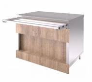 Прилавок нейтральный (стол пристенный) RN42AВP Refettorio Capital ЧТТ без полки