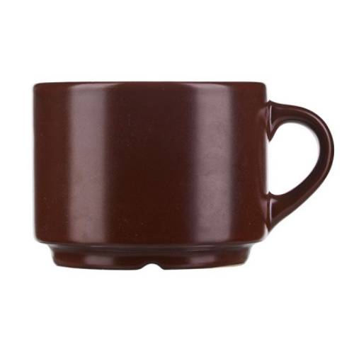 Чашка чайная «Шоколад»; фарфор; 200мл; D=8, H=6см; шоколад. ФРФ88800237