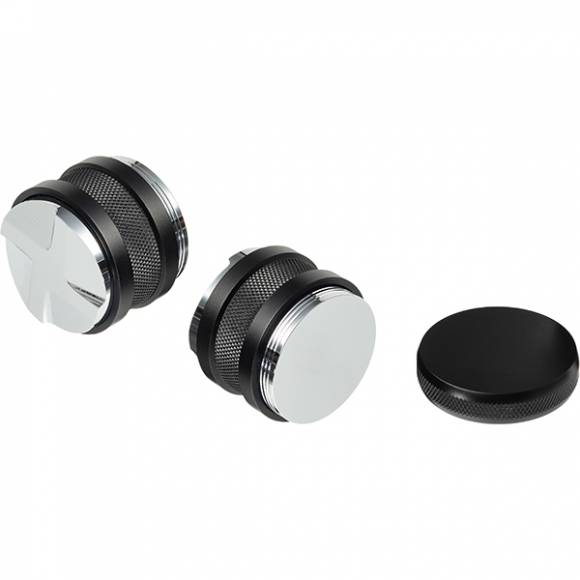 Пуш-темпер для кофе и разравниватель сталь нерж.,алюмин. D=58мм серебрист. Doppio YE27