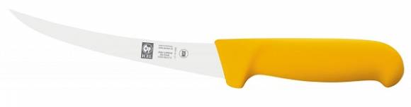 Нож обвалочный 150/285 мм. изогнутый (гибкое лезвие) желтый Poly Icel 24300.3857000.150
