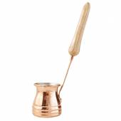 Турка Миссис 130мл медь D=4.5/5.5, H=6.5, L=18см ручка дерево CH 112  04140307 Турка Миссис 130мл медь D=4.5/5.5, H=6.5, L=18см ручка дерево CH 112  04140307