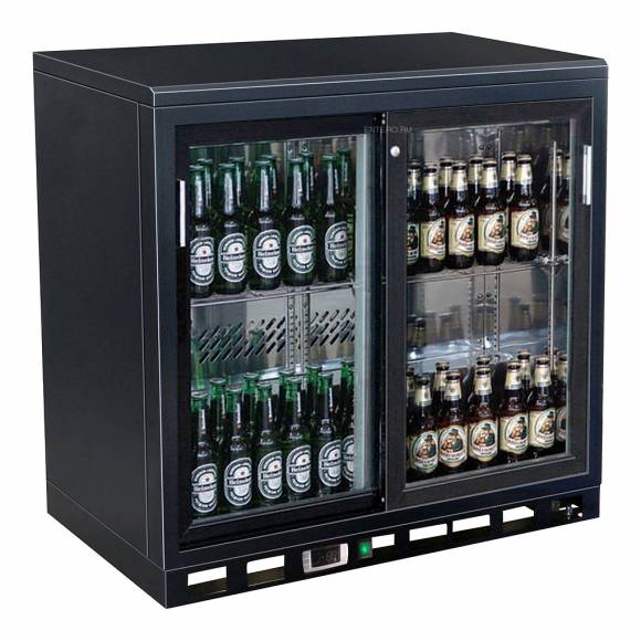 Витрина холодильная настольная 3-ярусная 233л для бутылок Koreco SC250SD 9011