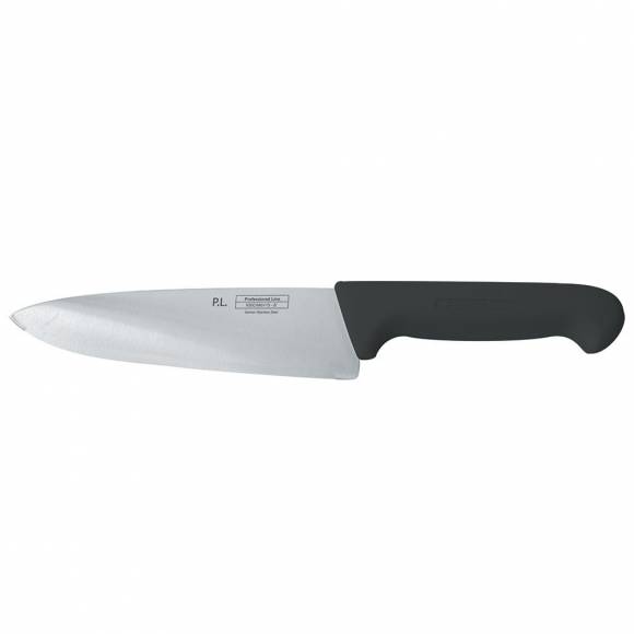 Шеф-нож PRO-Line 25 см, черная пластиковая ручка, P.L. Proff Cuisine KB-3801-250-BK201-RE-PL