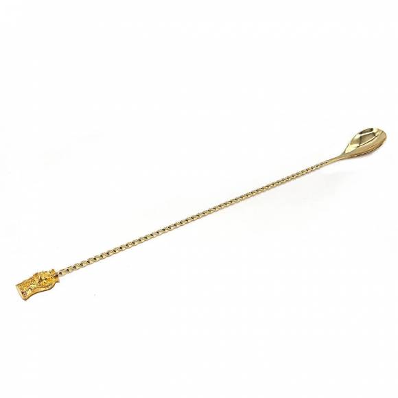 Ложка барная Тики 33см, золото P.L.- Barbossa BRSN0031-GP SUB
