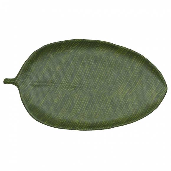 Блюдо поднос меламиновый 46*25.4*2.8см P.L. Green Banana Leaf JW46018-TAI