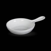 Соусник-сковорода 100мл 105мм круглая с ручкой Corone Cottura фарфор LQ-QK15151 фк0815