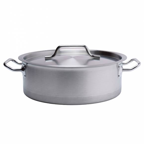 Кастрюля низкая нерж. 10л MGSteel 67332 (d=33,5см h=12см)