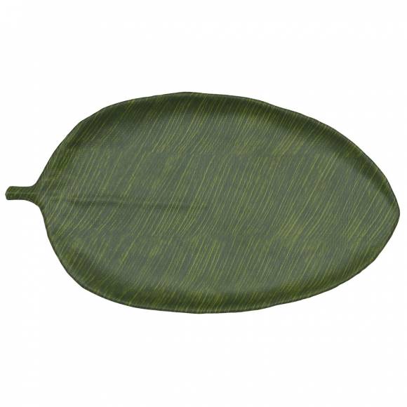 Блюдо поднос меламиновый 53.5*29*3см P.L. Green Banana Leaf JW46020-TAI