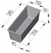 Форма для хлеба Спика 4 Л Тостерная (285х110х95мм)  4 секции Форма для хлеба Спика 4 Л Тостерная (285х110х95мм)  4 секции