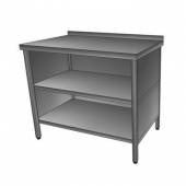 Стол производственный с бортом, 2-мя полками 1800*500*850 зашивка сзади и по бокам Стол производственный с бортом, 2-мя полками 1800*500*850 зашивка сзади и по бокам