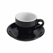 Кофейная пара 80мл черная Barista  P.L. HJ13083-80SET-WC-BC /6/ Кофейная пара 80мл черная Barista  P.L. HJ13083-80SET-WC-BC /6/