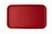 Поднос прямоугольный 52,5x32,5см темно-красный поверхность шагрень (416) MGpro 1737