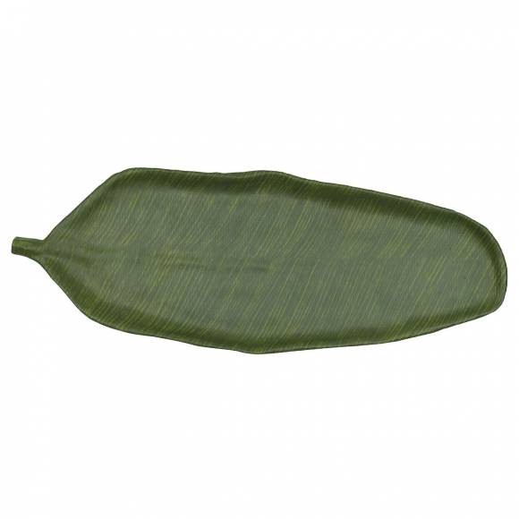 Блюдо поднос меламиновый 64.5*24*3.5см P.L. Green Banana Leaf JW46025-TAI