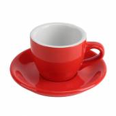Кофейная пара 80мл красный цвет Barista  P.L. HJ13083-80SET-185C/6/ Кофейная пара 80мл красный цвет Barista  P.L. HJ13083-80SET-185C/6/