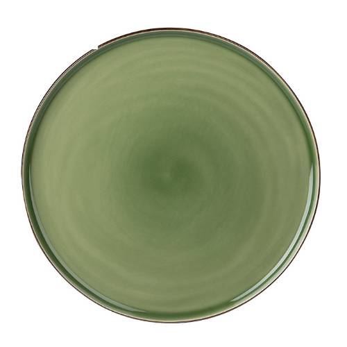 Тарелка «Сейдж»; фарфор; D=27см; зелен., бронз. «Кунстверк» HL374420