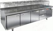 Стол холодильный HICOLD GN 1112/TN LT 3 двери 2 ящика