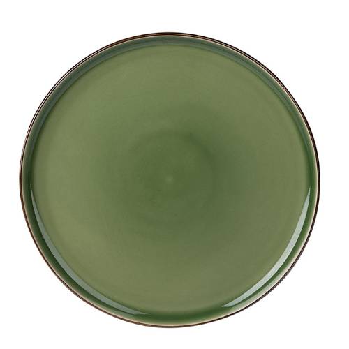 Тарелка «Сейдж»; фарфор; D=21см; зелен., бронз. «Кунстверк» HL374430