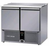 Стол холодильный для салатов 2-дверный Apach S02E телескопическая крышка статика