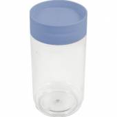 Банка для сыпучих прод. 1000 мл. d= 92 мм h=185 мм. черный п/п /1/12/