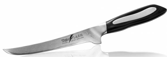 Нож филейный Tojiro Flash 150мм сталь VG10 63 слоя, рукоять микарта FF-BO150
