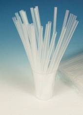 Трубочка для коктейля 0,3*24см прозрачная прямая 1000 шт/уп. ТОНКАЯ