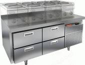 Стол холодильный HICOLD GN22/TN LT 4 ящика
