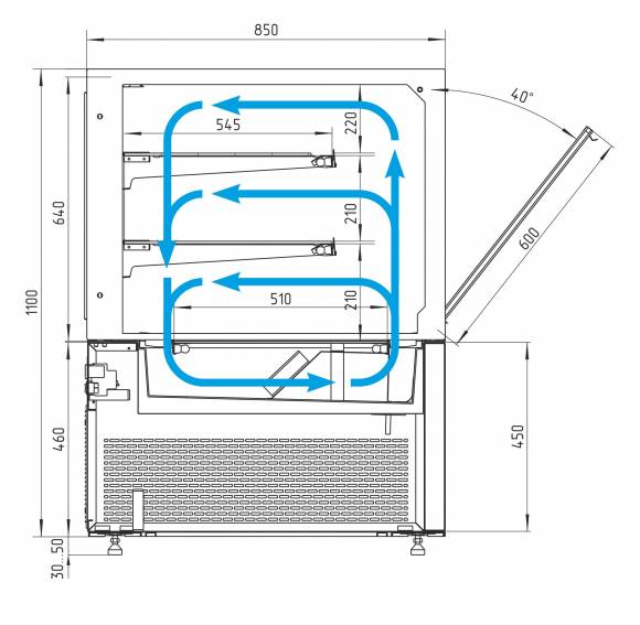 Витрина холодильная кондитерская КС84-110 VV 1,2-1 9005 Витрина холодильная кондитерская КС84-110 VV 1,2-1 9005