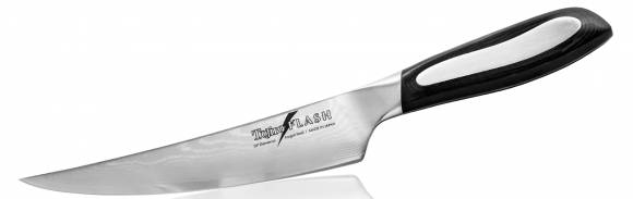 Нож филейный Tojiro Flash 165мм сталь VG10 63 слоя, рукоять микарта #10000  FF-ABO165