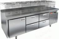 Стол холодильный HICOLD GN122/TN LT 1 дверь 4 ящика Стол холодильный HICOLD GN122/TN LT 1 дверь 4 ящика
