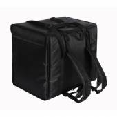 Терморюкзак 420х420х400 мм для пицц фольгированный чёрный с вентиляцией Терморюкзак 420х420х400 мм для пицц фольгированный чёрный с вентиляцией