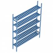 Cтеллажная система Polair LOAD.ME poly 5 ярусов 1400x400x1800 18AL.5PP40.14B