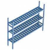 Cтеллажная система Polair LOAD.ME poly 3 яруса 1800x400x1600 16AL.3PP40.18B