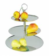 Подставка для торта 3-ярусная 340х360мм Eksi CKST10  нерж.