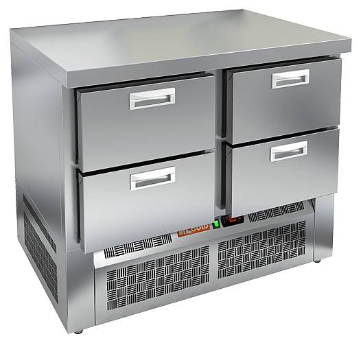 Стол холодильный Hicold GNE 22/TN О 4 ящика (агрегат внизу)